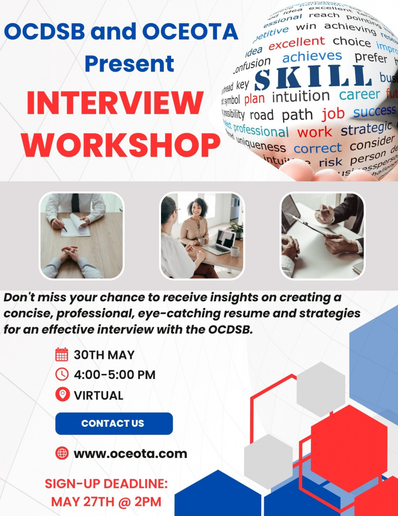 Interview Skills Virtual Workshop May 30th