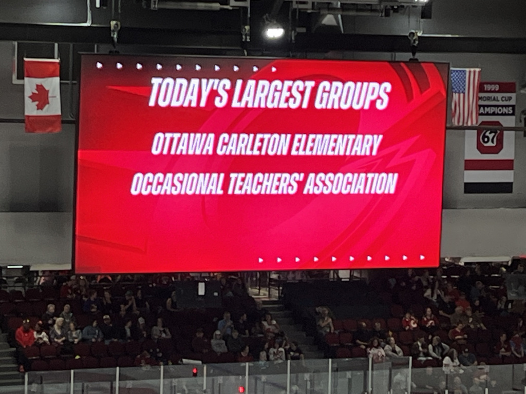 OCEOTA attends Pride PWHL Ottawa Charge Game