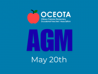 OCEOTA AGM – May 20th – Call for Motions, 2nd VP and Member at Large Nominations