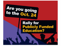Save The Date – Oct 24 – Rallies for Publicly Funded Education