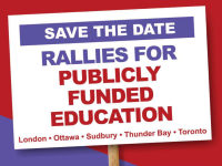 Save The Date –  Oct 24 – Rallies for Publicly Funded Education