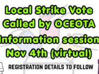 ETFO Central & OCEOTA Local Strike Vote Nov. 9 to 18, 2026